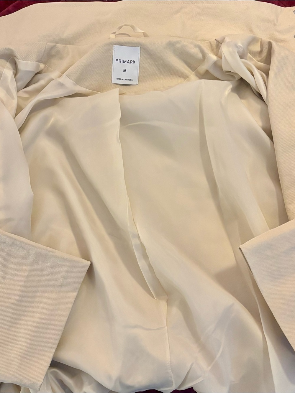 Primark Off-White Utility Jacket | Cropped Cargo Light Bomber Jacket - Picture 5 of 7